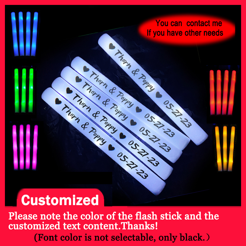 Wedding Supply Bulk - 20/30/40 pièces Bâtons lumineux LED RGB