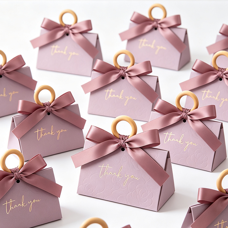 Wedding Souvenir - Boîte cadeau élégante en bois avec