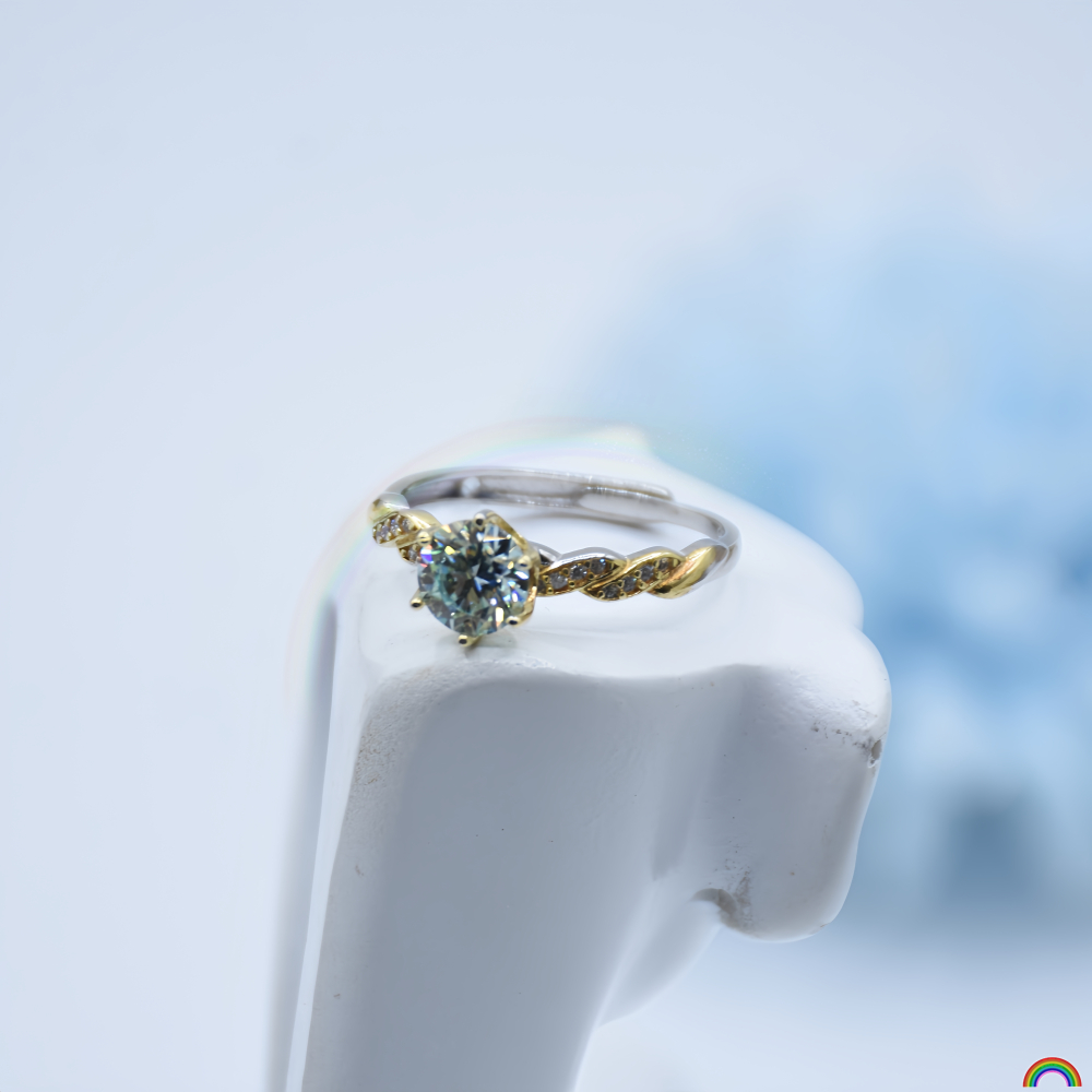 Wedding Superstar - Bague en argent S925 incrustée de