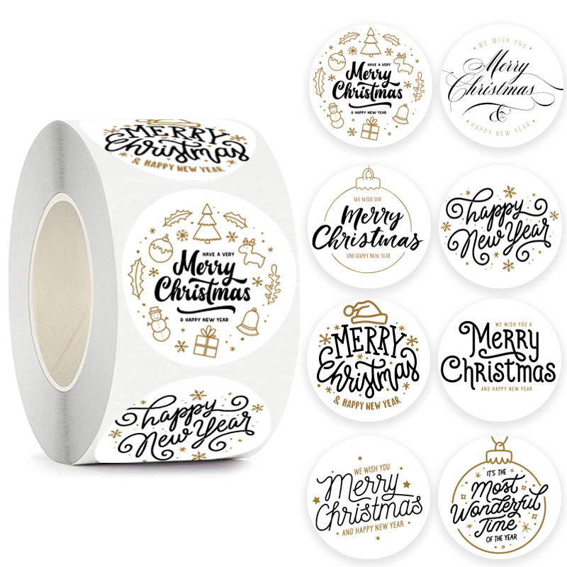 Wedding Sutra - Autocollants Décoratifs de Joyeux Noël, Sceaux
