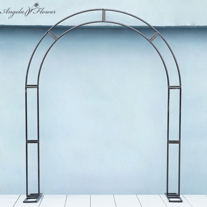 Wedding Arch Flower - Support arqué double tube en métal