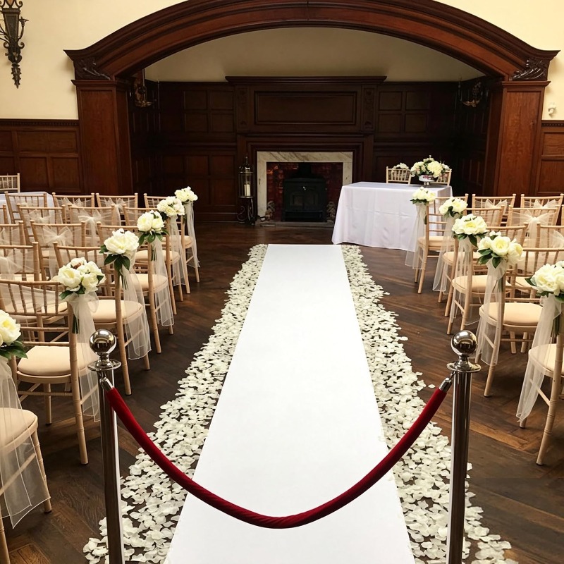 Tapis d'allée blanc, utilisé p - Aisle Runner White avis et prix