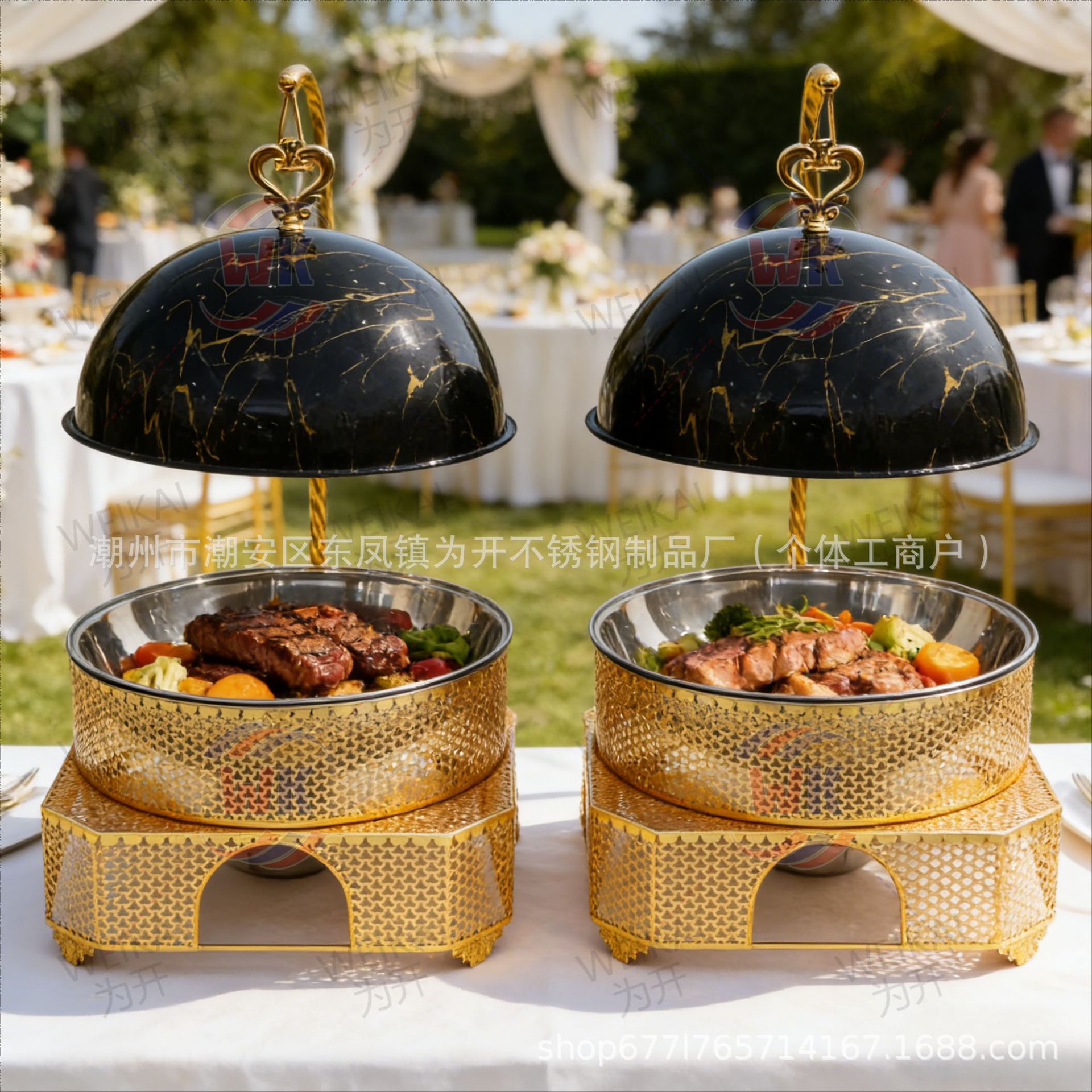 Réchaud de buffet doré de luxe - Wedding Alcohol Supply avis et prix