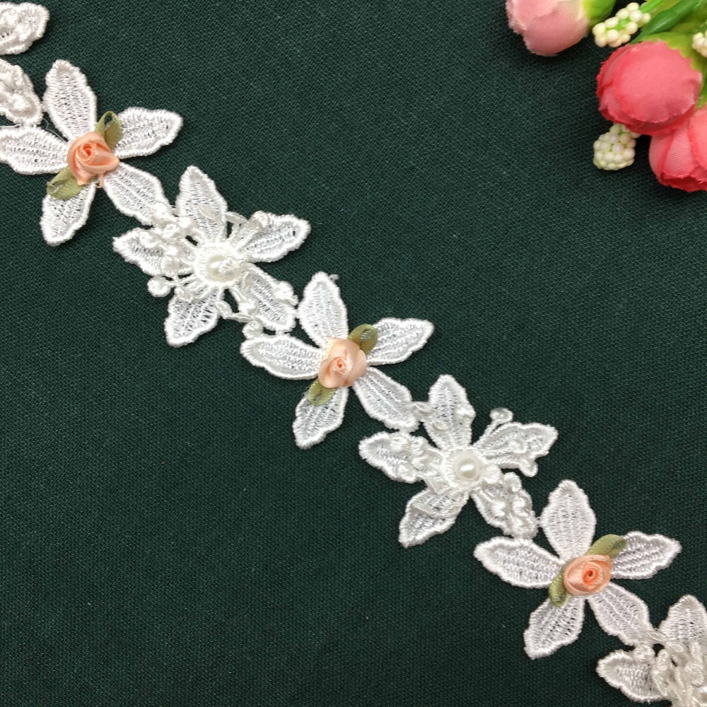 Dentelle florale perlée solubl - Wedding Water Supply avis et prix