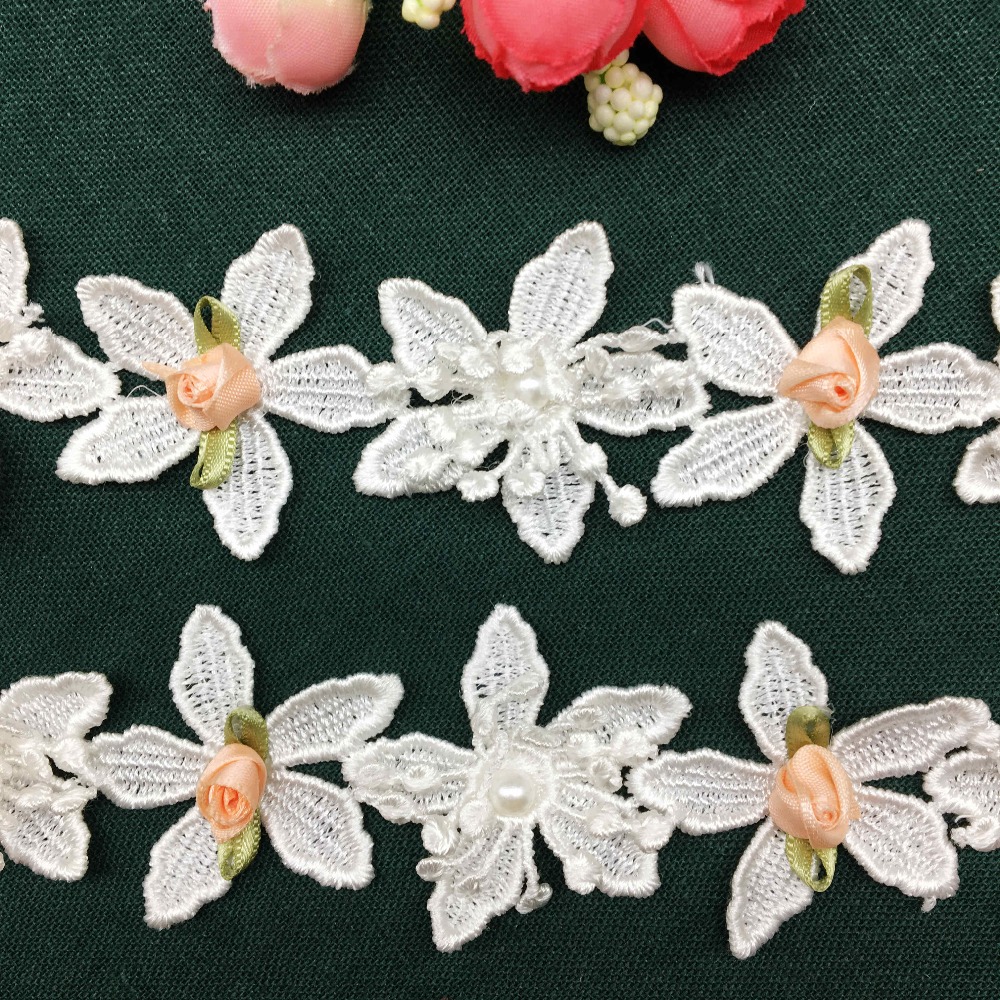 Dentelle florale perlée solubl - Wedding Water Supply avis et prix