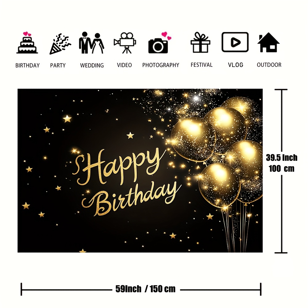 Grand fond «joyeux anniversair - Wedding Superstar avis et prix
