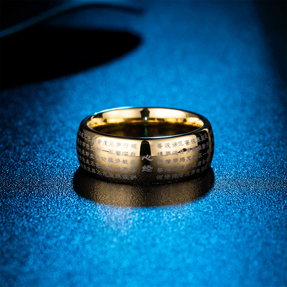 Bague bouddhiste gravée Sutra  - Wedding Sutra avis et prix