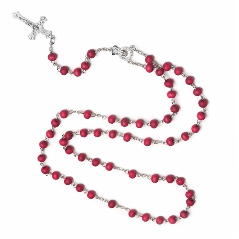 Chapelet rouge catholique, col - Wedding Sutra avis et prix