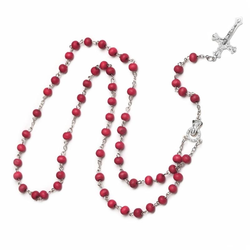 Chapelet rouge catholique, col - Wedding Sutra avis et prix