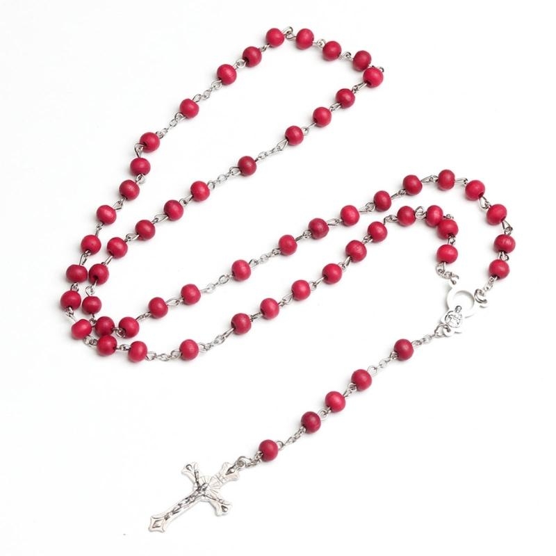Chapelet rouge catholique, col - Wedding Sutra avis et prix