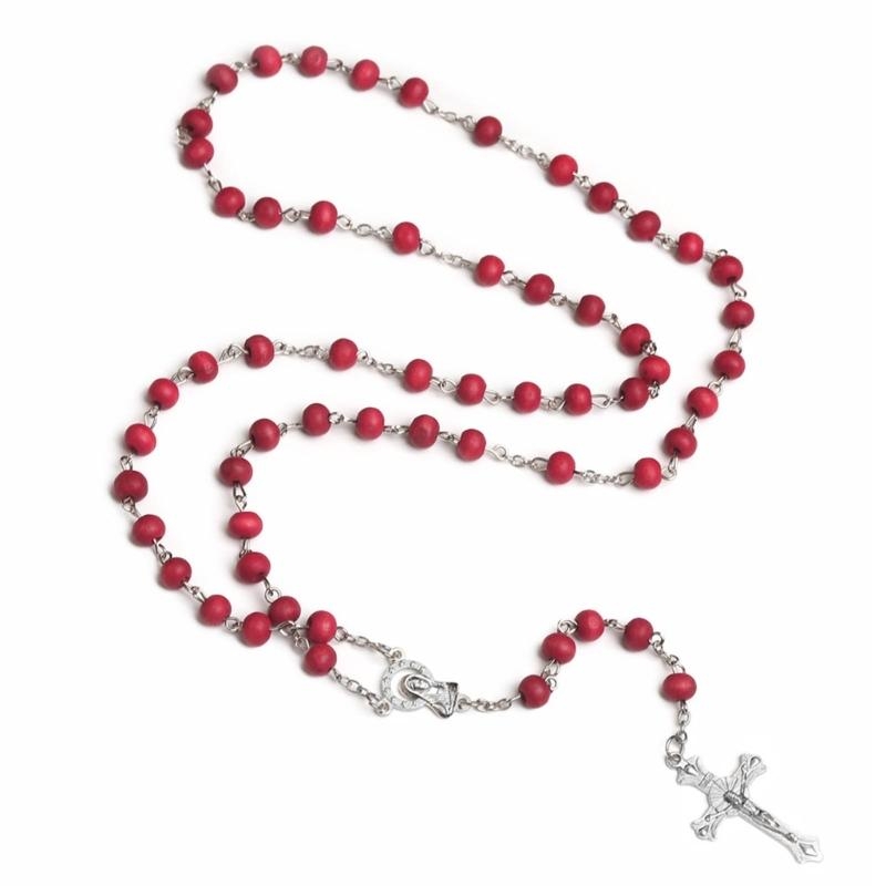 Chapelet rouge catholique, col - Wedding Sutra avis et prix