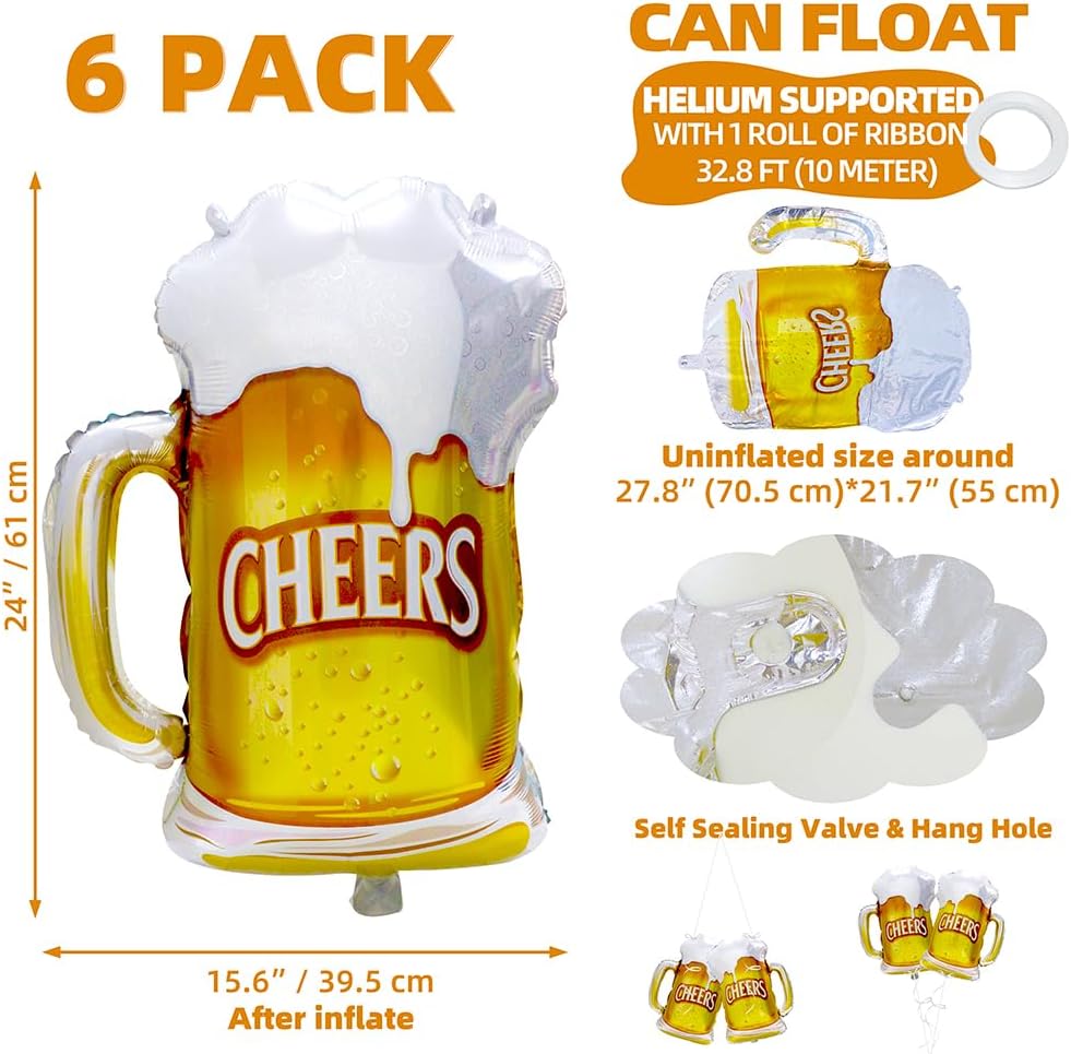6 pièces Cheers bière tasse ba - Wedding Alcohol Supply avis et prix