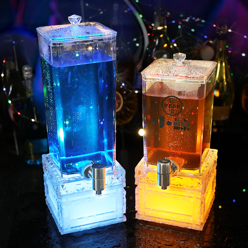 Fût de bière LED avec robinet, - Wedding Alcohol Supply avis et prix