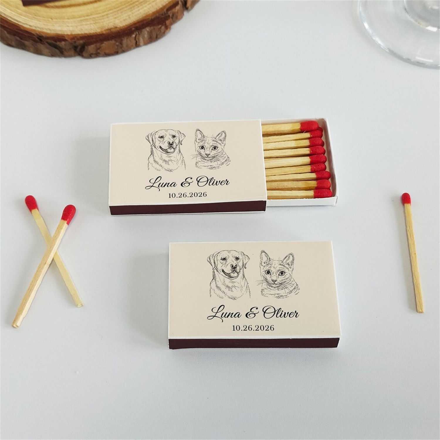Boîtes d'allumettes personnali - Wedding Supply Bulk avis et prix